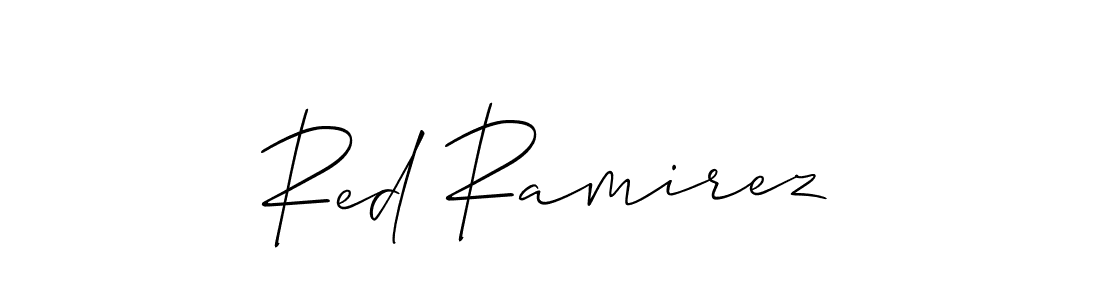 Make a beautiful signature design for name Red Ramirez. With this signature (Allison_Script) style, you can create a handwritten signature for free. Red Ramirez signature style 2 images and pictures png