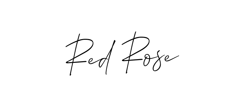 Use a signature maker to create a handwritten signature online. With this signature software, you can design (Allison_Script) your own signature for name Red Rose. Red Rose signature style 2 images and pictures png