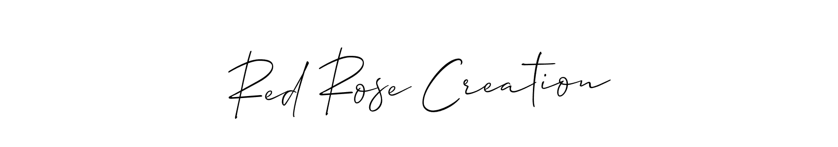 How to make Red Rose Creation name signature. Use Allison_Script style for creating short signs online. This is the latest handwritten sign. Red Rose Creation signature style 2 images and pictures png