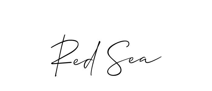 It looks lik you need a new signature style for name Red Sea. Design unique handwritten (Allison_Script) signature with our free signature maker in just a few clicks. Red Sea signature style 2 images and pictures png