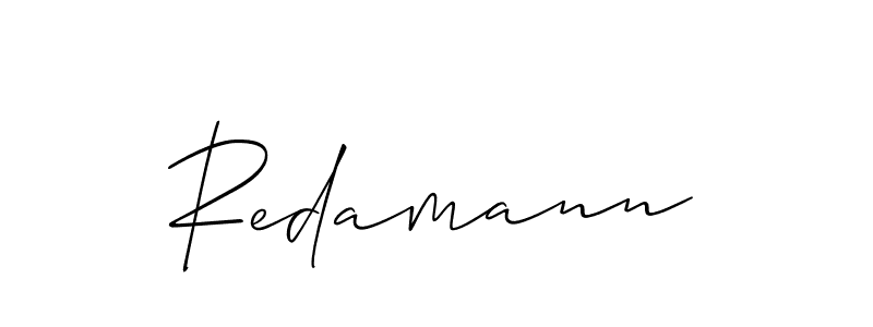 Best and Professional Signature Style for Redamann. Allison_Script Best Signature Style Collection. Redamann signature style 2 images and pictures png