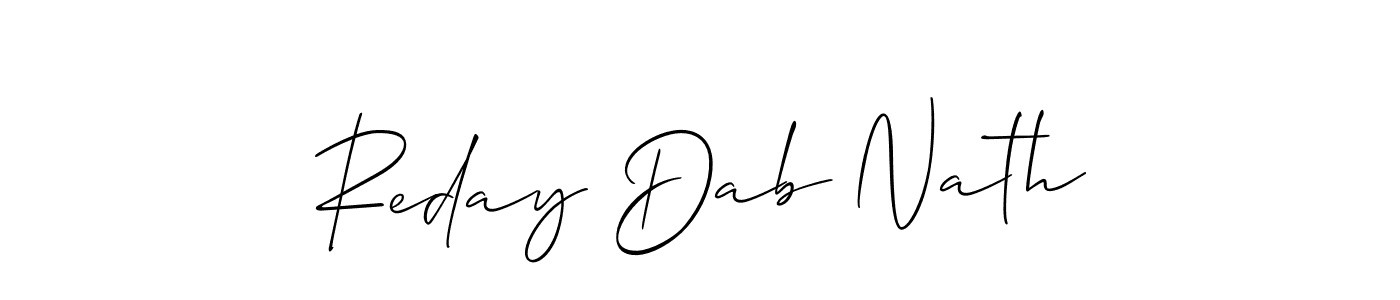 Also we have Reday Dab Nath name is the best signature style. Create professional handwritten signature collection using Allison_Script autograph style. Reday Dab Nath signature style 2 images and pictures png