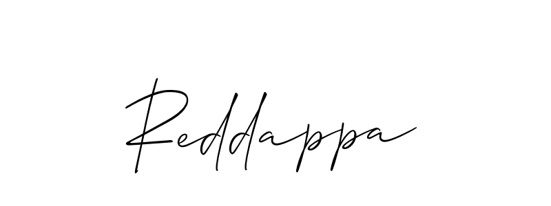 Make a beautiful signature design for name Reddappa. With this signature (Allison_Script) style, you can create a handwritten signature for free. Reddappa signature style 2 images and pictures png