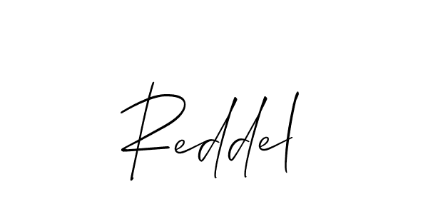 Make a beautiful signature design for name Reddel. With this signature (Allison_Script) style, you can create a handwritten signature for free. Reddel signature style 2 images and pictures png