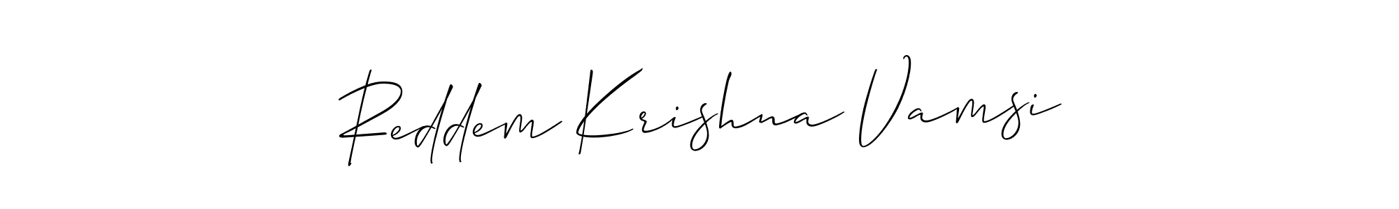 This is the best signature style for the Reddem Krishna Vamsi name. Also you like these signature font (Allison_Script). Mix name signature. Reddem Krishna Vamsi signature style 2 images and pictures png