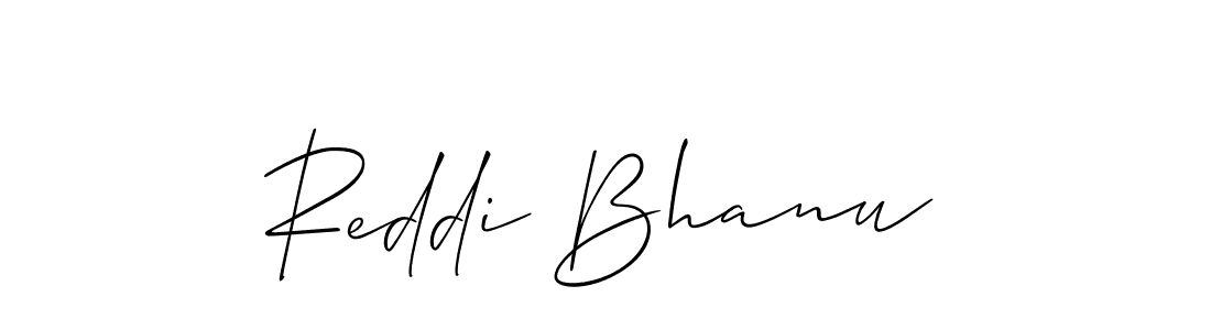 How to make Reddi Bhanu signature? Allison_Script is a professional autograph style. Create handwritten signature for Reddi Bhanu name. Reddi Bhanu signature style 2 images and pictures png