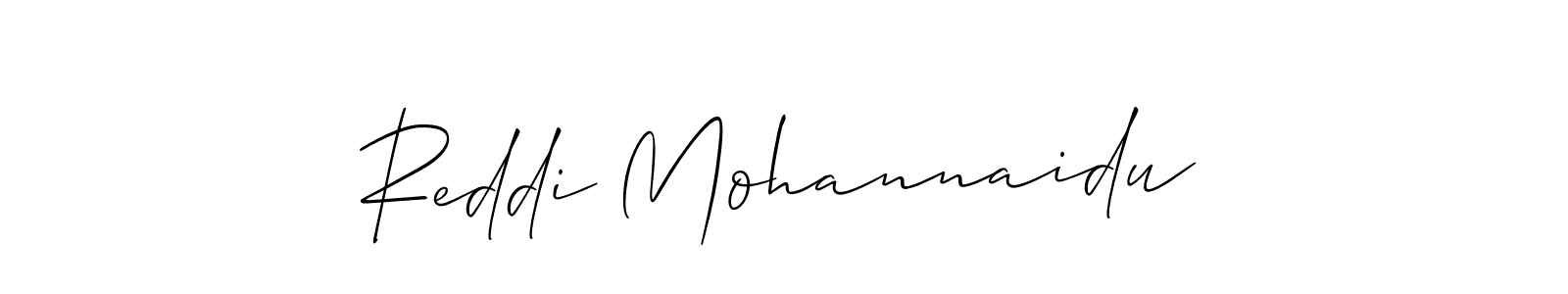 Create a beautiful signature design for name Reddi Mohannaidu. With this signature (Allison_Script) fonts, you can make a handwritten signature for free. Reddi Mohannaidu signature style 2 images and pictures png