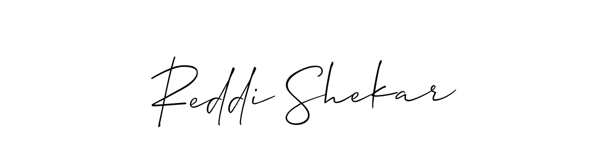 Use a signature maker to create a handwritten signature online. With this signature software, you can design (Allison_Script) your own signature for name Reddi Shekar. Reddi Shekar signature style 2 images and pictures png