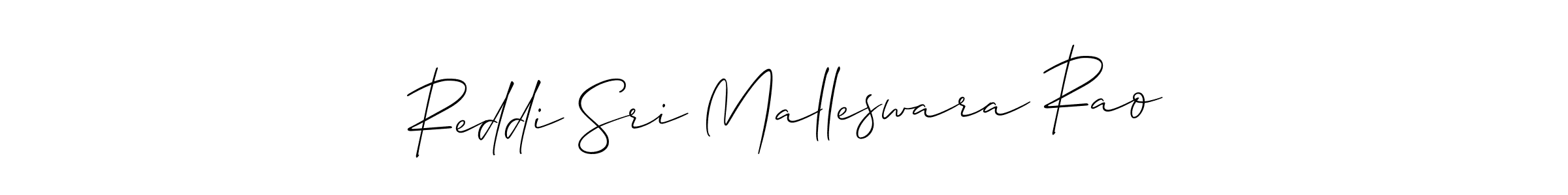 Make a short Reddi Sri Malleswara Rao signature style. Manage your documents anywhere anytime using Allison_Script. Create and add eSignatures, submit forms, share and send files easily. Reddi Sri Malleswara Rao signature style 2 images and pictures png