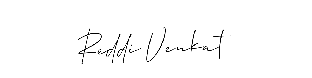 Reddi Venkat stylish signature style. Best Handwritten Sign (Allison_Script) for my name. Handwritten Signature Collection Ideas for my name Reddi Venkat. Reddi Venkat signature style 2 images and pictures png