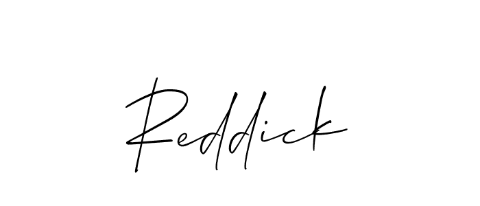 How to Draw Reddick signature style? Allison_Script is a latest design signature styles for name Reddick. Reddick signature style 2 images and pictures png