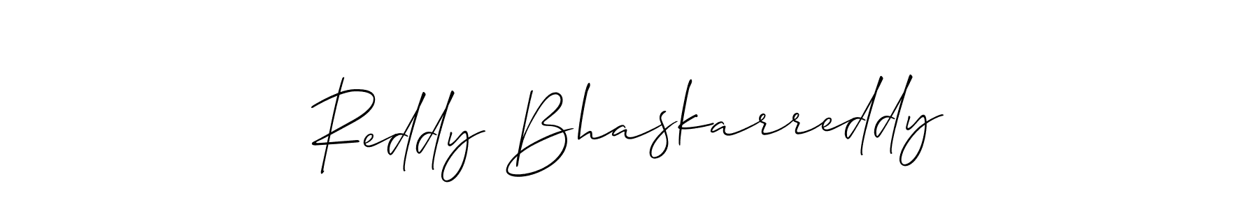 You should practise on your own different ways (Allison_Script) to write your name (Reddy Bhaskarreddy) in signature. don't let someone else do it for you. Reddy Bhaskarreddy signature style 2 images and pictures png