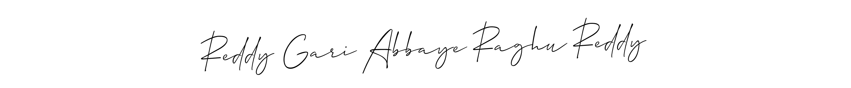 Use a signature maker to create a handwritten signature online. With this signature software, you can design (Allison_Script) your own signature for name Reddy Gari Abbaye Raghu Reddy. Reddy Gari Abbaye Raghu Reddy signature style 2 images and pictures png