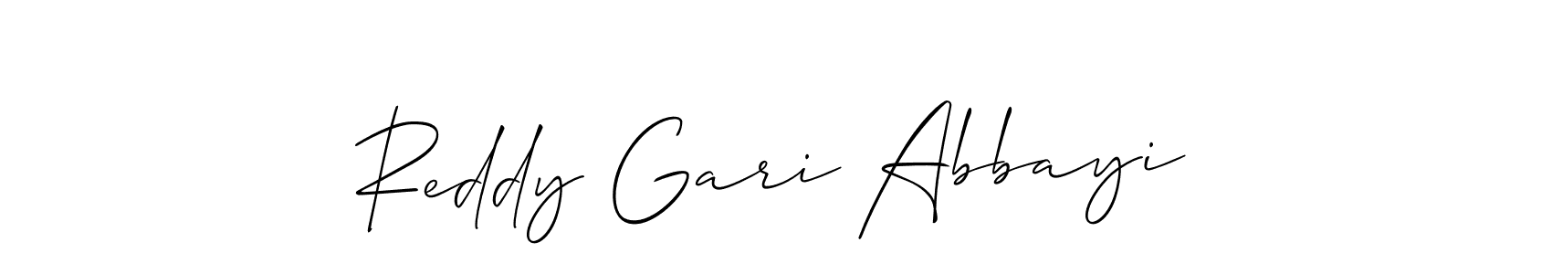 Also we have Reddy Gari Abbayi name is the best signature style. Create professional handwritten signature collection using Allison_Script autograph style. Reddy Gari Abbayi signature style 2 images and pictures png