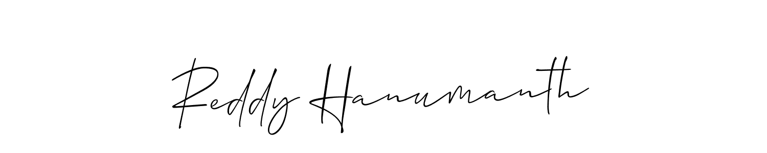 It looks lik you need a new signature style for name Reddy Hanumanth. Design unique handwritten (Allison_Script) signature with our free signature maker in just a few clicks. Reddy Hanumanth signature style 2 images and pictures png