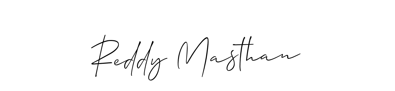 Design your own signature with our free online signature maker. With this signature software, you can create a handwritten (Allison_Script) signature for name Reddy Masthan. Reddy Masthan signature style 2 images and pictures png