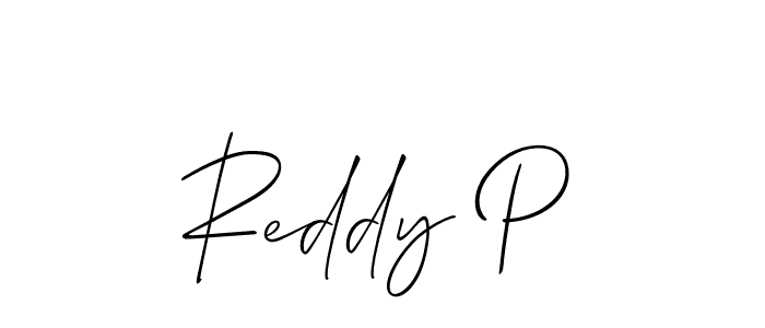 Design your own signature with our free online signature maker. With this signature software, you can create a handwritten (Allison_Script) signature for name Reddy P. Reddy P signature style 2 images and pictures png