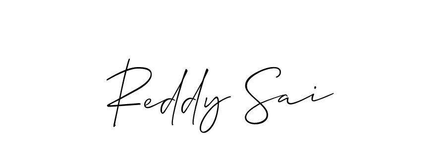 You should practise on your own different ways (Allison_Script) to write your name (Reddy Sai) in signature. don't let someone else do it for you. Reddy Sai signature style 2 images and pictures png