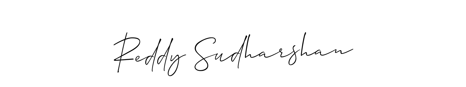 How to Draw Reddy Sudharshan signature style? Allison_Script is a latest design signature styles for name Reddy Sudharshan. Reddy Sudharshan signature style 2 images and pictures png
