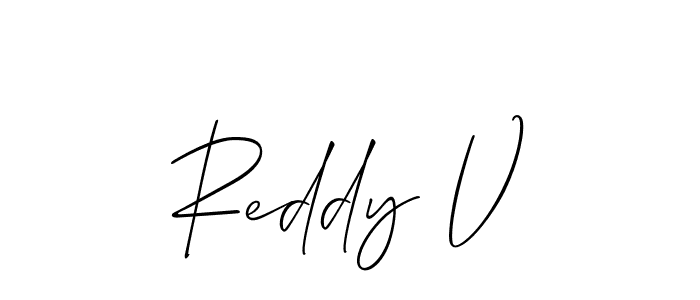Also we have Reddy V name is the best signature style. Create professional handwritten signature collection using Allison_Script autograph style. Reddy V signature style 2 images and pictures png