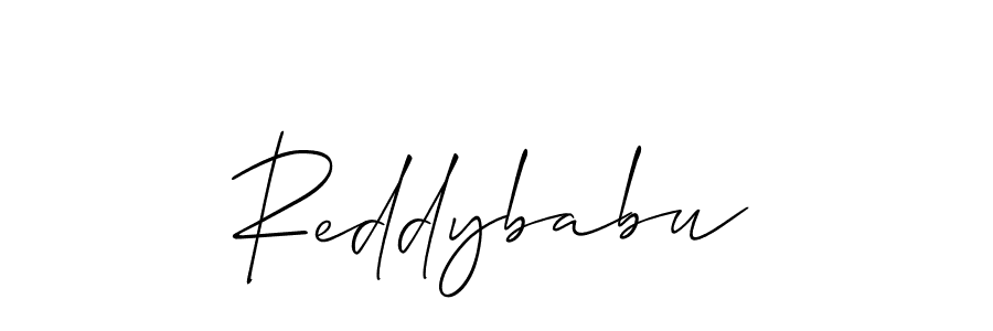 Design your own signature with our free online signature maker. With this signature software, you can create a handwritten (Allison_Script) signature for name Reddybabu. Reddybabu signature style 2 images and pictures png