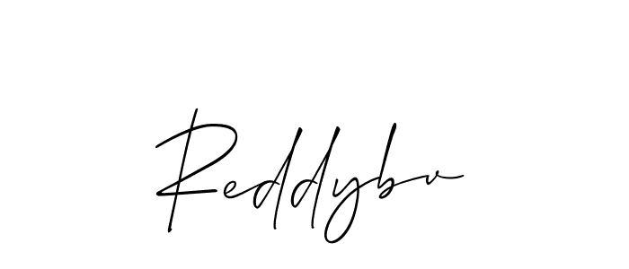 Make a beautiful signature design for name Reddybv. With this signature (Allison_Script) style, you can create a handwritten signature for free. Reddybv signature style 2 images and pictures png