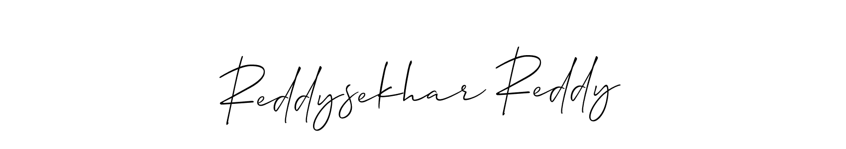 Make a short Reddysekhar Reddy signature style. Manage your documents anywhere anytime using Allison_Script. Create and add eSignatures, submit forms, share and send files easily. Reddysekhar Reddy signature style 2 images and pictures png