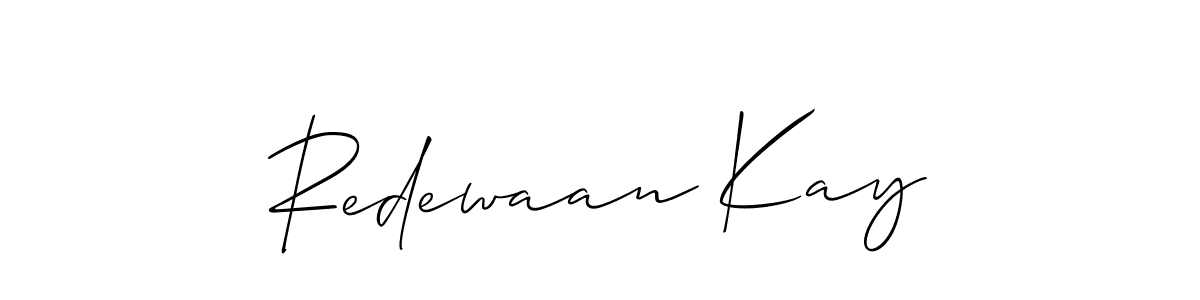 You should practise on your own different ways (Allison_Script) to write your name (Redewaan Kay) in signature. don't let someone else do it for you. Redewaan Kay signature style 2 images and pictures png