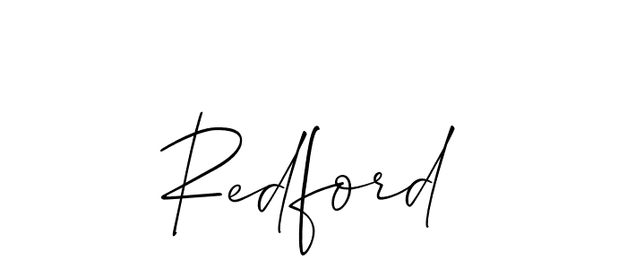 if you are searching for the best signature style for your name Redford. so please give up your signature search. here we have designed multiple signature styles  using Allison_Script. Redford signature style 2 images and pictures png