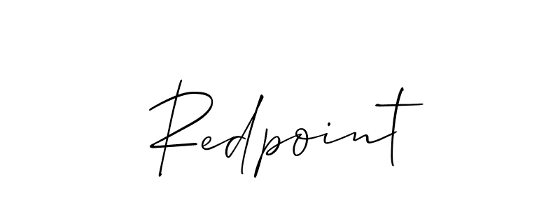 The best way (Allison_Script) to make a short signature is to pick only two or three words in your name. The name Redpoint include a total of six letters. For converting this name. Redpoint signature style 2 images and pictures png