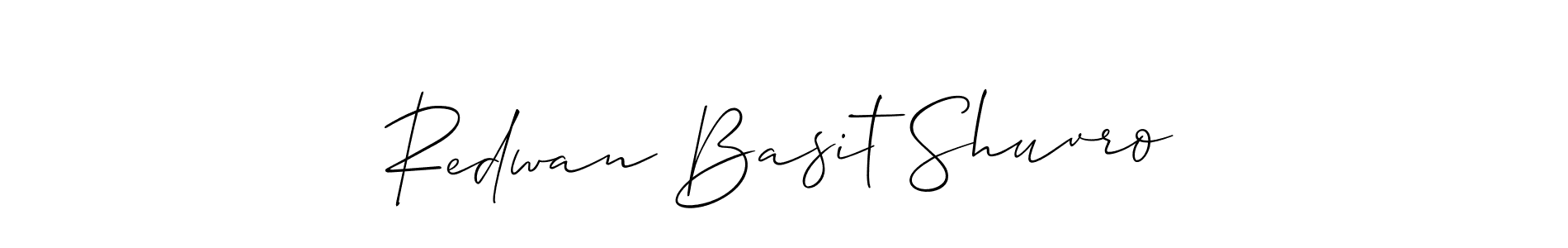 Best and Professional Signature Style for Redwan Basit Shuvro. Allison_Script Best Signature Style Collection. Redwan Basit Shuvro signature style 2 images and pictures png