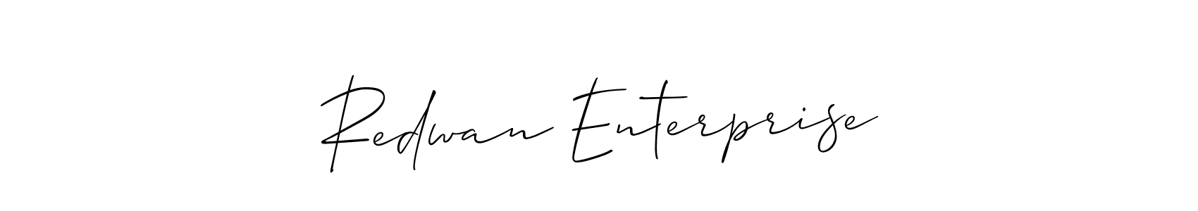 It looks lik you need a new signature style for name Redwan Enterprise. Design unique handwritten (Allison_Script) signature with our free signature maker in just a few clicks. Redwan Enterprise signature style 2 images and pictures png