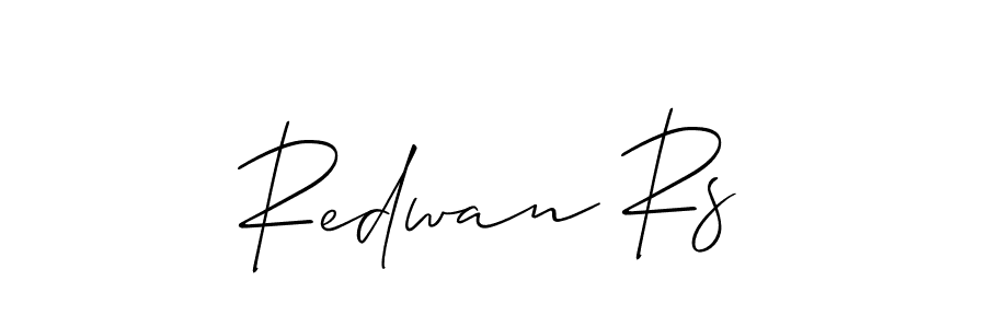 How to make Redwan Rs name signature. Use Allison_Script style for creating short signs online. This is the latest handwritten sign. Redwan Rs signature style 2 images and pictures png