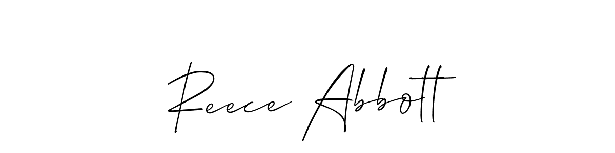 Also we have Reece Abbott name is the best signature style. Create professional handwritten signature collection using Allison_Script autograph style. Reece Abbott signature style 2 images and pictures png