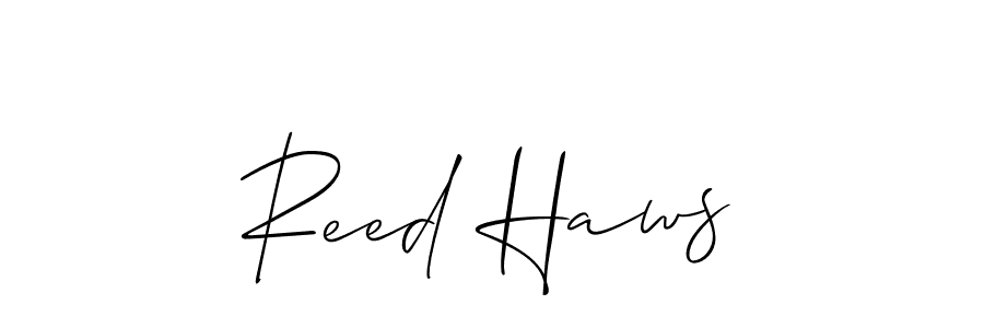 The best way (Allison_Script) to make a short signature is to pick only two or three words in your name. The name Reed Haws include a total of six letters. For converting this name. Reed Haws signature style 2 images and pictures png