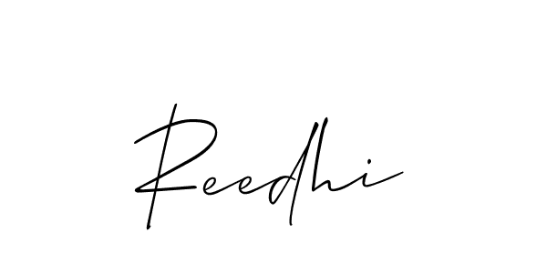 How to make Reedhi signature? Allison_Script is a professional autograph style. Create handwritten signature for Reedhi name. Reedhi signature style 2 images and pictures png