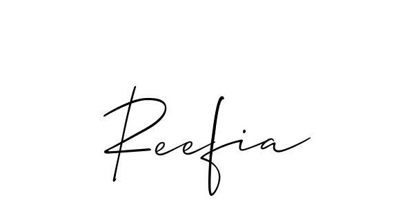 Also You can easily find your signature by using the search form. We will create Reefia name handwritten signature images for you free of cost using Allison_Script sign style. Reefia signature style 2 images and pictures png