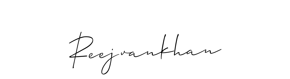 How to make Reejvankhan signature? Allison_Script is a professional autograph style. Create handwritten signature for Reejvankhan name. Reejvankhan signature style 2 images and pictures png