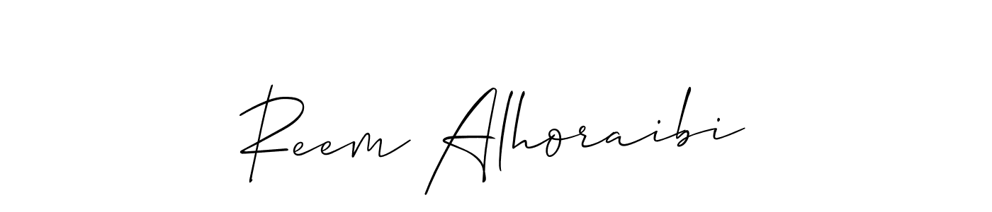 Also You can easily find your signature by using the search form. We will create Reem Alhoraibi name handwritten signature images for you free of cost using Allison_Script sign style. Reem Alhoraibi signature style 2 images and pictures png