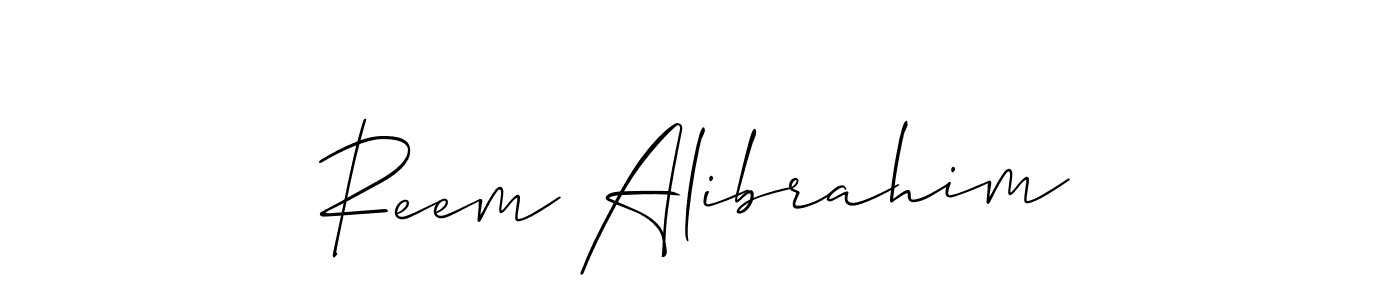 Make a beautiful signature design for name Reem Alibrahim. Use this online signature maker to create a handwritten signature for free. Reem Alibrahim signature style 2 images and pictures png