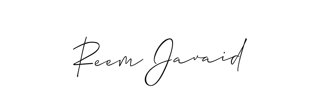 How to Draw Reem Javaid signature style? Allison_Script is a latest design signature styles for name Reem Javaid. Reem Javaid signature style 2 images and pictures png