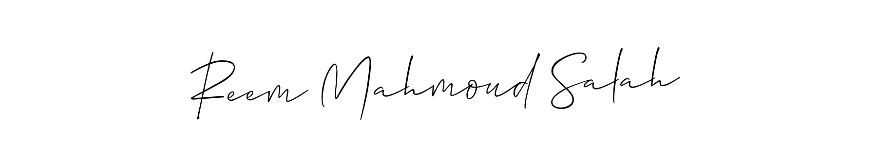 Make a beautiful signature design for name Reem Mahmoud Salah. Use this online signature maker to create a handwritten signature for free. Reem Mahmoud Salah signature style 2 images and pictures png