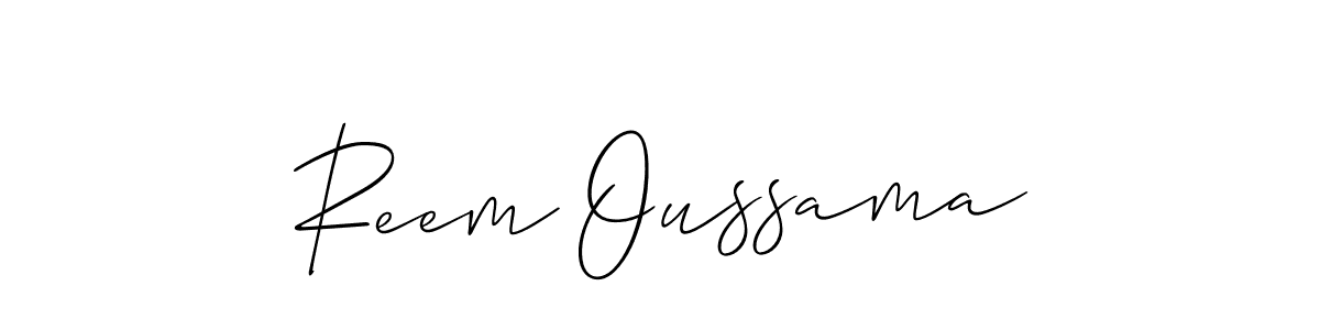Best and Professional Signature Style for Reem Oussama. Allison_Script Best Signature Style Collection. Reem Oussama signature style 2 images and pictures png