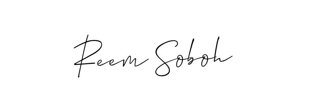 You can use this online signature creator to create a handwritten signature for the name Reem Soboh. This is the best online autograph maker. Reem Soboh signature style 2 images and pictures png