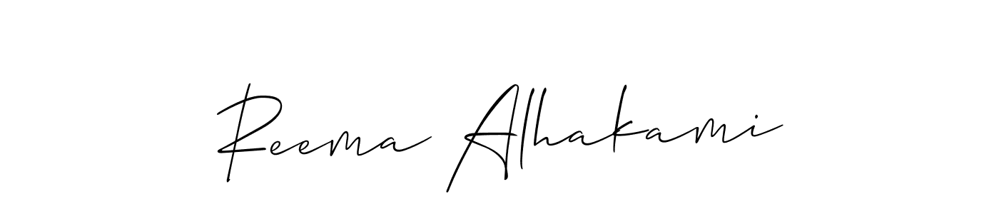 This is the best signature style for the Reema Alhakami name. Also you like these signature font (Allison_Script). Mix name signature. Reema Alhakami signature style 2 images and pictures png