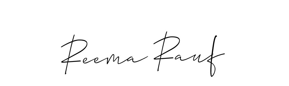 You should practise on your own different ways (Allison_Script) to write your name (Reema Rauf) in signature. don't let someone else do it for you. Reema Rauf signature style 2 images and pictures png