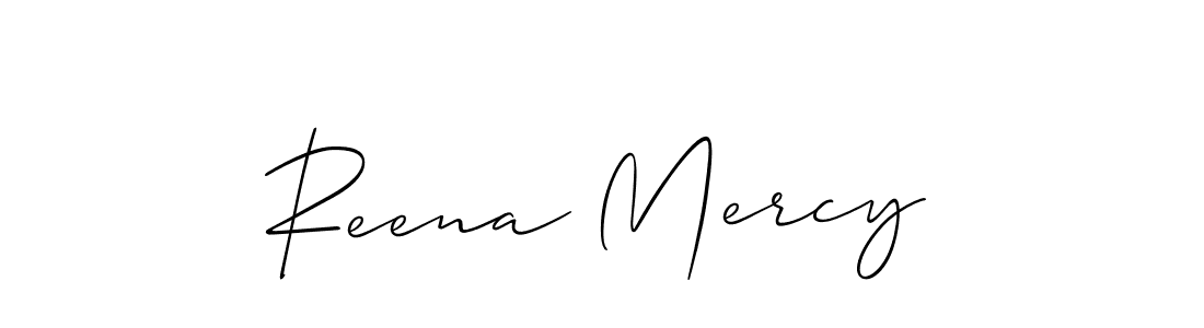 Design your own signature with our free online signature maker. With this signature software, you can create a handwritten (Allison_Script) signature for name Reena Mercy. Reena Mercy signature style 2 images and pictures png