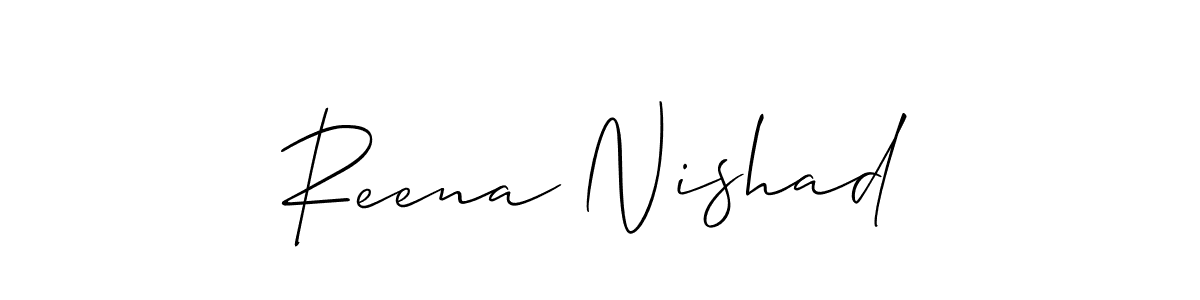 See photos of Reena Nishad official signature by Spectra . Check more albums & portfolios. Read reviews & check more about Allison_Script font. Reena Nishad signature style 2 images and pictures png