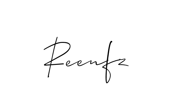 Design your own signature with our free online signature maker. With this signature software, you can create a handwritten (Allison_Script) signature for name Reenfz. Reenfz signature style 2 images and pictures png