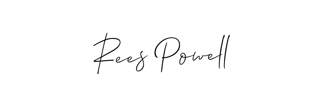 Similarly Allison_Script is the best handwritten signature design. Signature creator online .You can use it as an online autograph creator for name Rees Powell. Rees Powell signature style 2 images and pictures png
